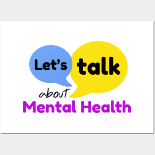 Let's Talk About Mental Health Posters and Art